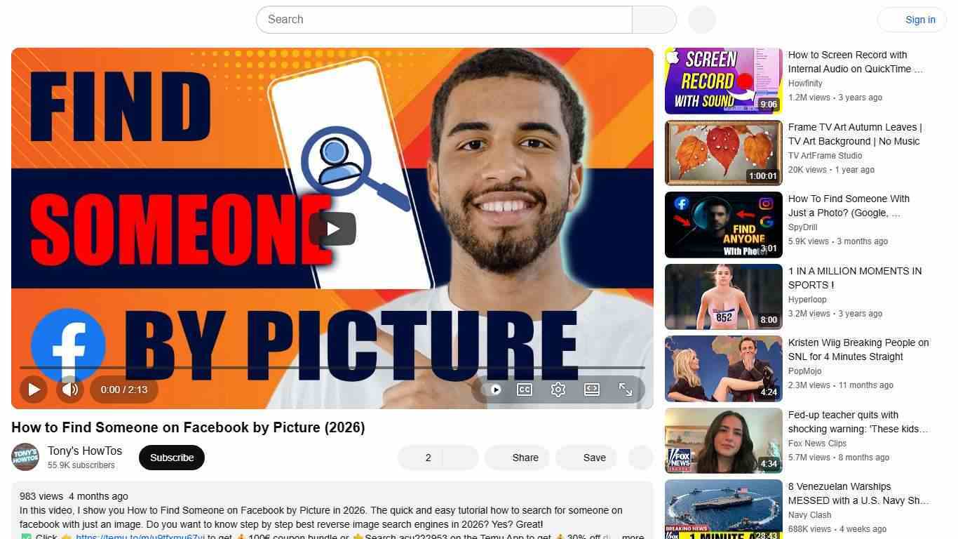 How to Find Someone on Facebook by Picture (2026) - YouTube